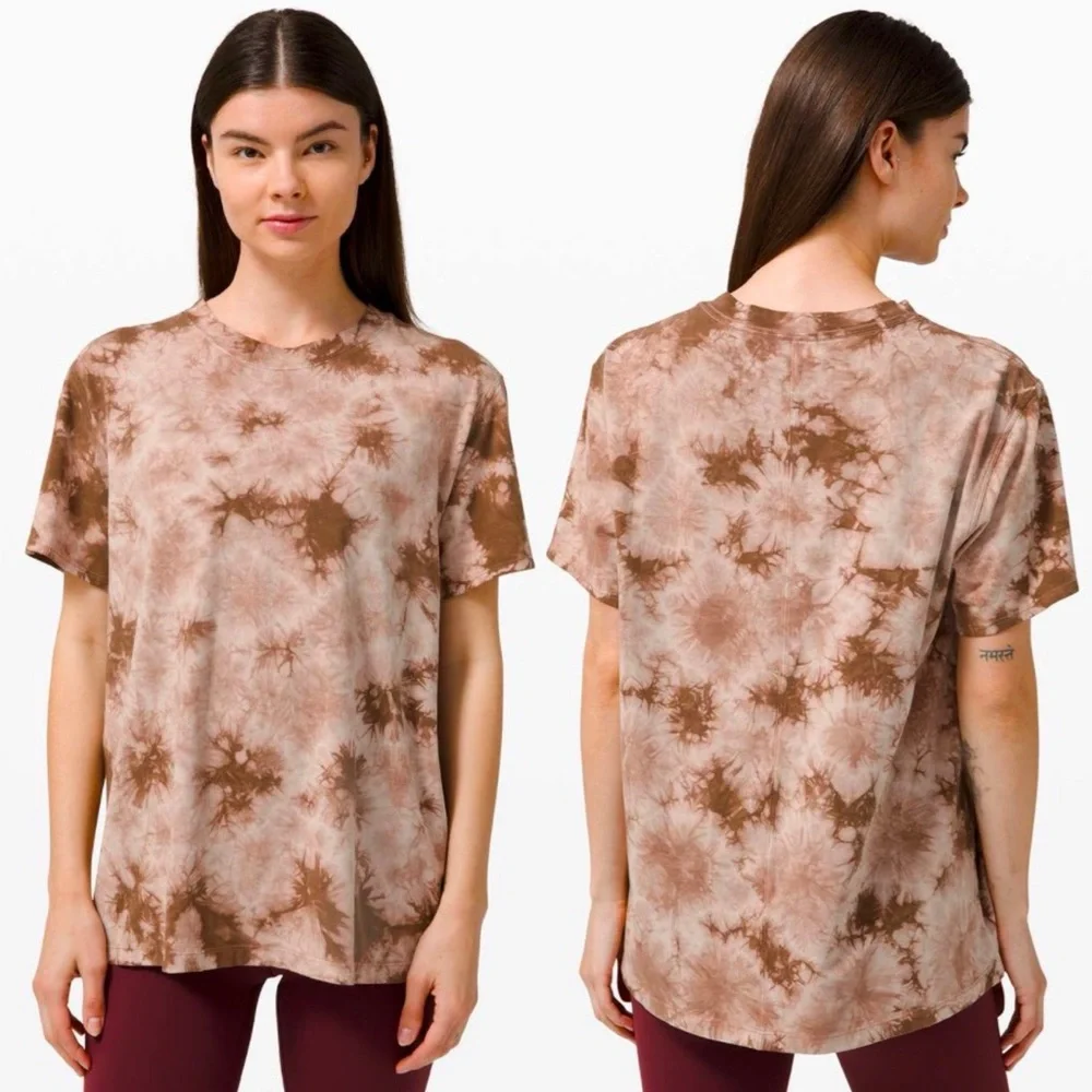 Lululemon All Yours Short Sleeve Tee Earth Dye Clay